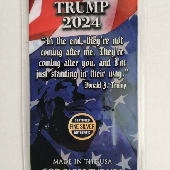 NEW! 2 Pack Donald Trump Assassination Attempt Silver Bar Cards. Certified. - Picture 4 of 4